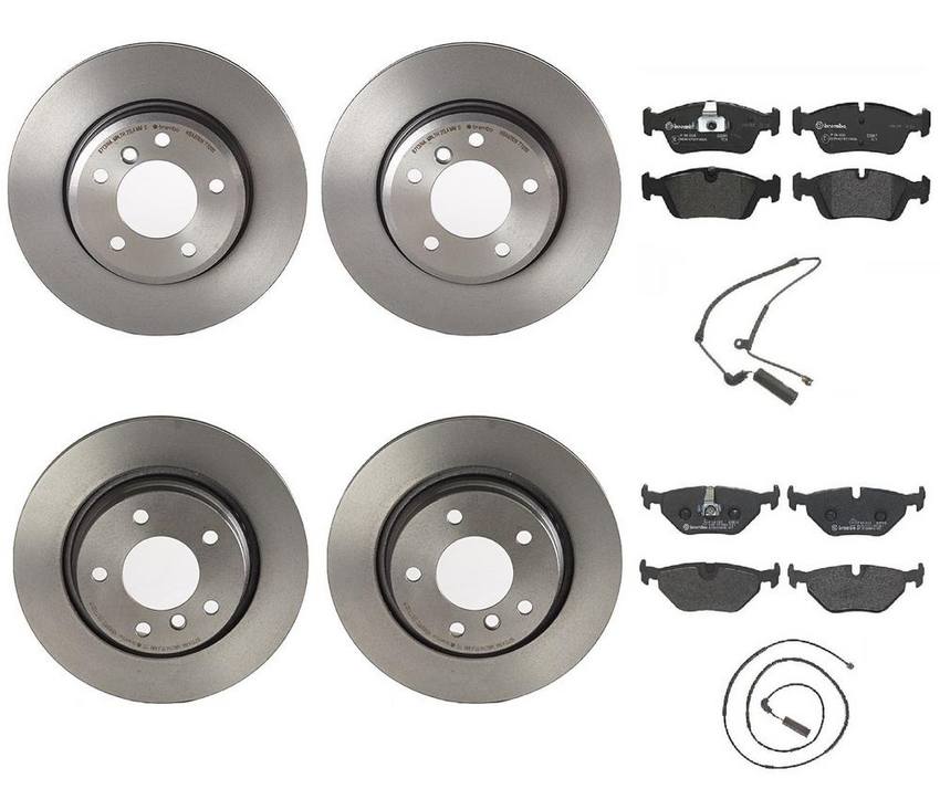 BMW Brembo Brake Kit - Pads &  Rotors Front and Rear (300mm/294mm) (Low-Met) 34351164372 - Brembo 1626138KIT
